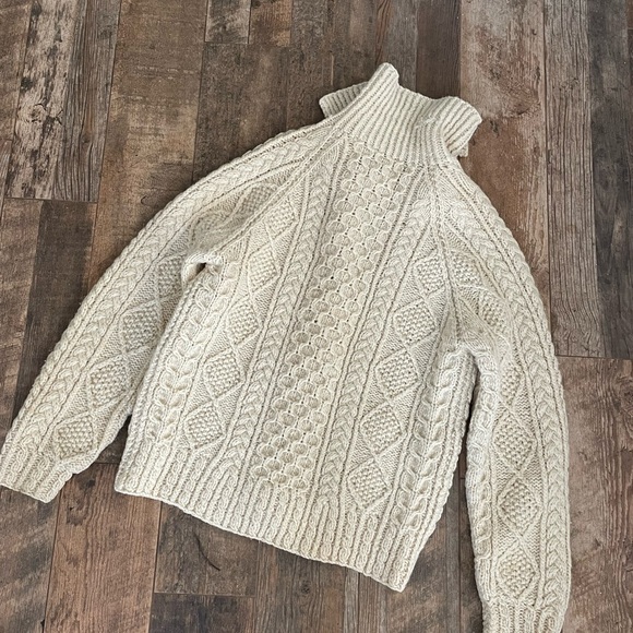 Vintage Irish Knit Shawl Collar Cardigan Ireland - Picture 11 of 12